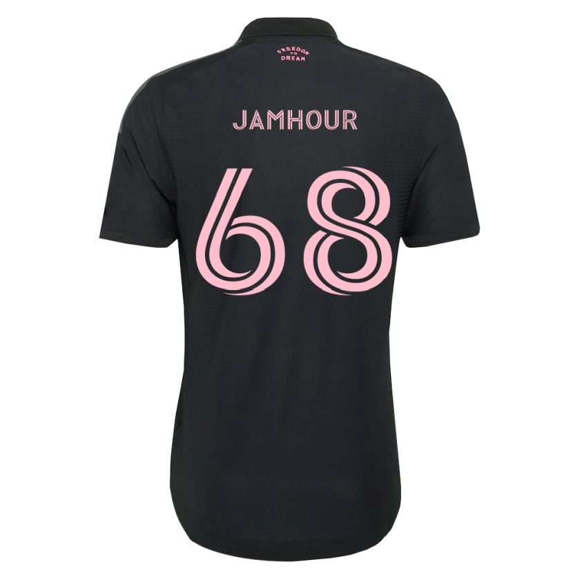 Danxen Enfant Maillot Mohammed Jamhour #68 Rose Noir Blanc Tenues Extérieur 2026/27 T-Shirt