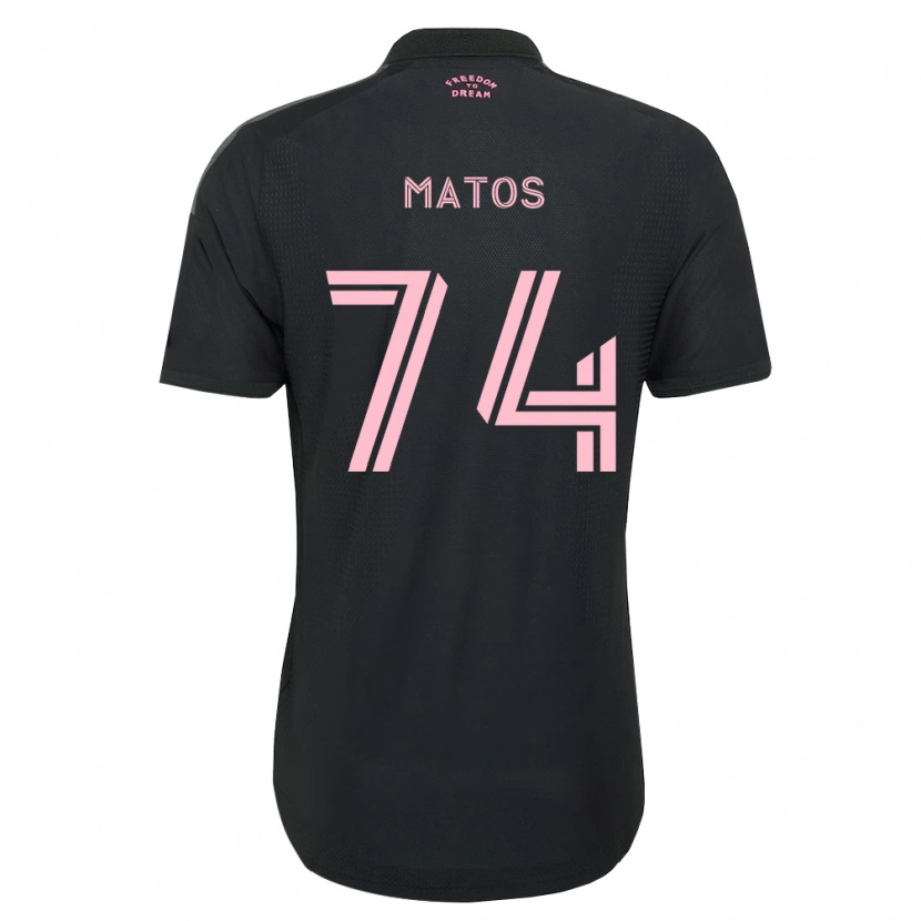 Danxen Enfant Maillot Diego Matos #74 Rose Noir Blanc Tenues Extérieur 2026/27 T-Shirt