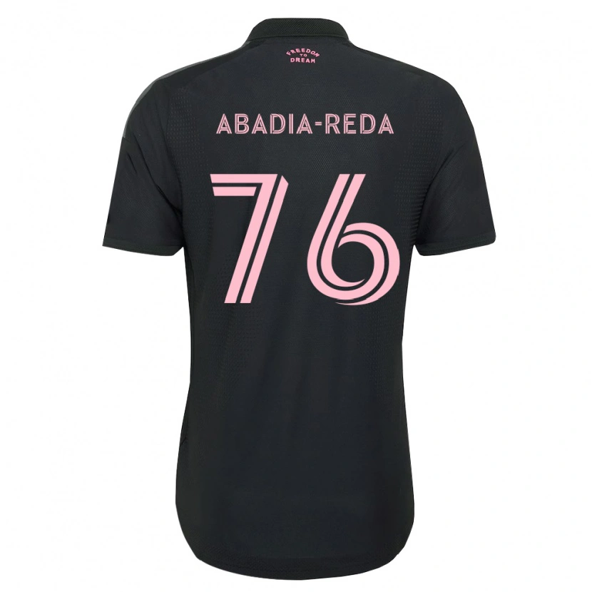 Danxen Enfant Maillot Ezequiel Abadia-Reda #76 Rose Noir Blanc Tenues Extérieur 2026/27 T-Shirt