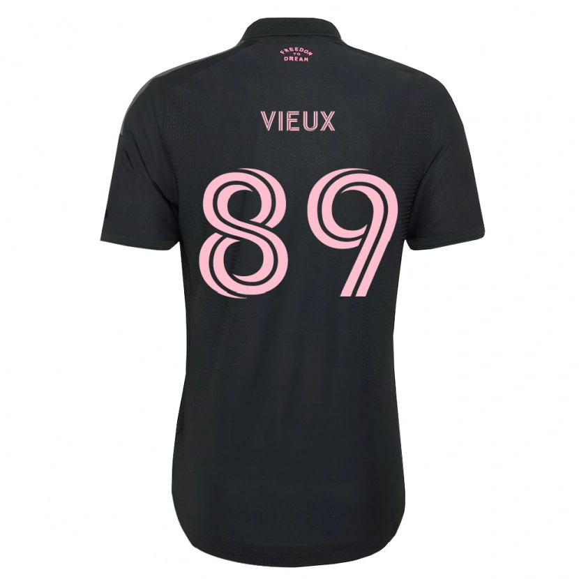 Danxen Enfant Maillot Matthias Vieux #89 Rose Noir Blanc Tenues Extérieur 2026/27 T-Shirt