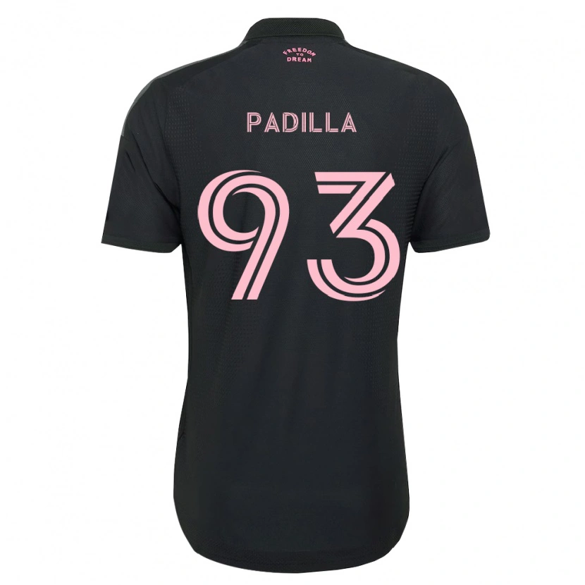 Danxen Enfant Maillot Leandro Padilla #93 Rose Noir Blanc Tenues Extérieur 2026/27 T-Shirt