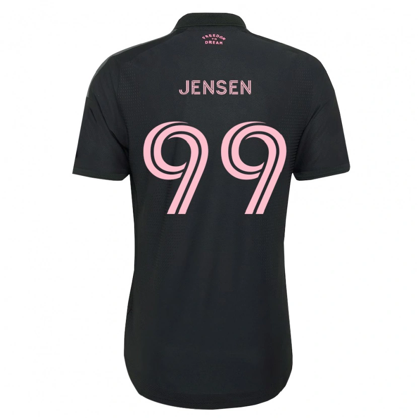 Danxen Enfant Maillot Cole Jensen #99 Rose Noir Blanc Tenues Extérieur 2026/27 T-Shirt