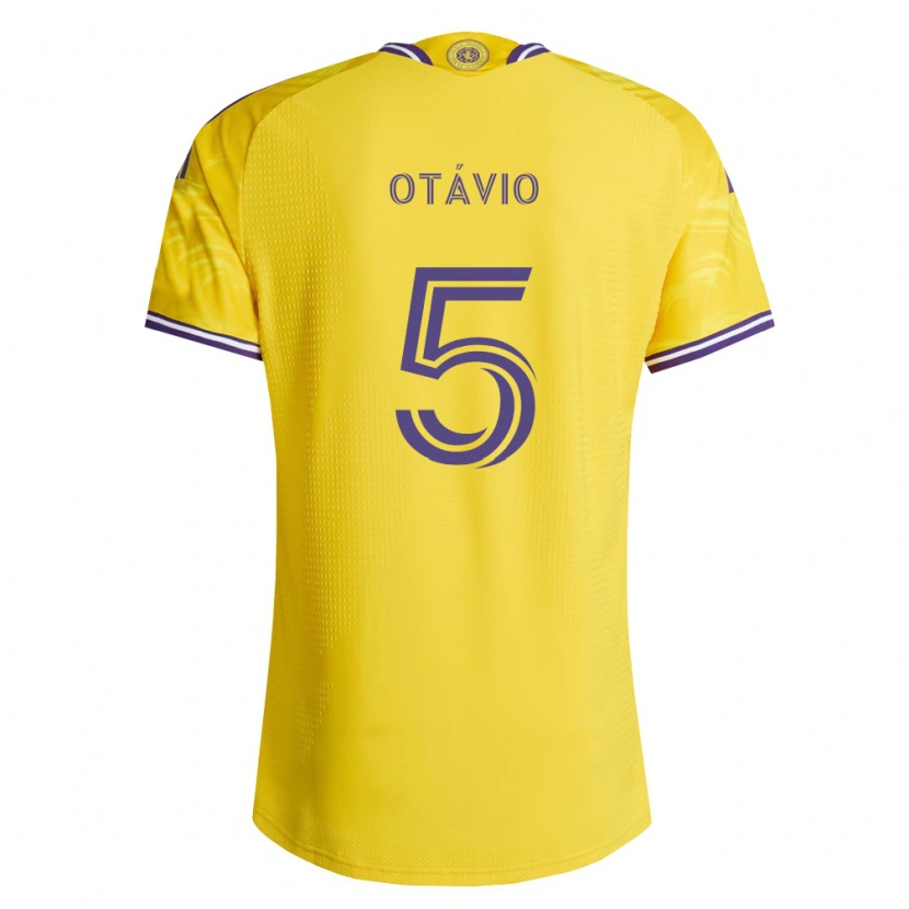 Danxen Enfant Maillot Luis Otávio #5 Jaune Violet Tenues Extérieur 2026/27 T-Shirt