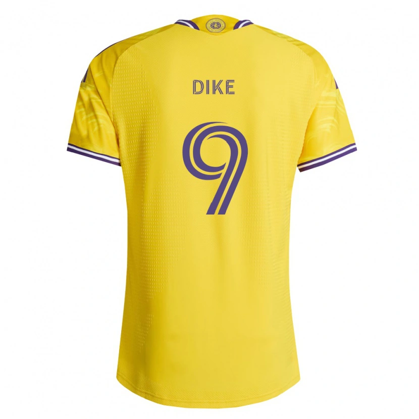 Danxen Enfant Maillot Daryl Dike #9 Jaune Violet Tenues Extérieur 2026/27 T-Shirt