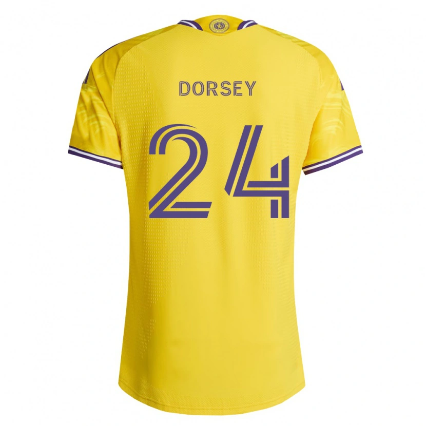 Danxen Enfant Maillot Griffin Dorsey #24 Jaune Violet Tenues Extérieur 2026/27 T-Shirt