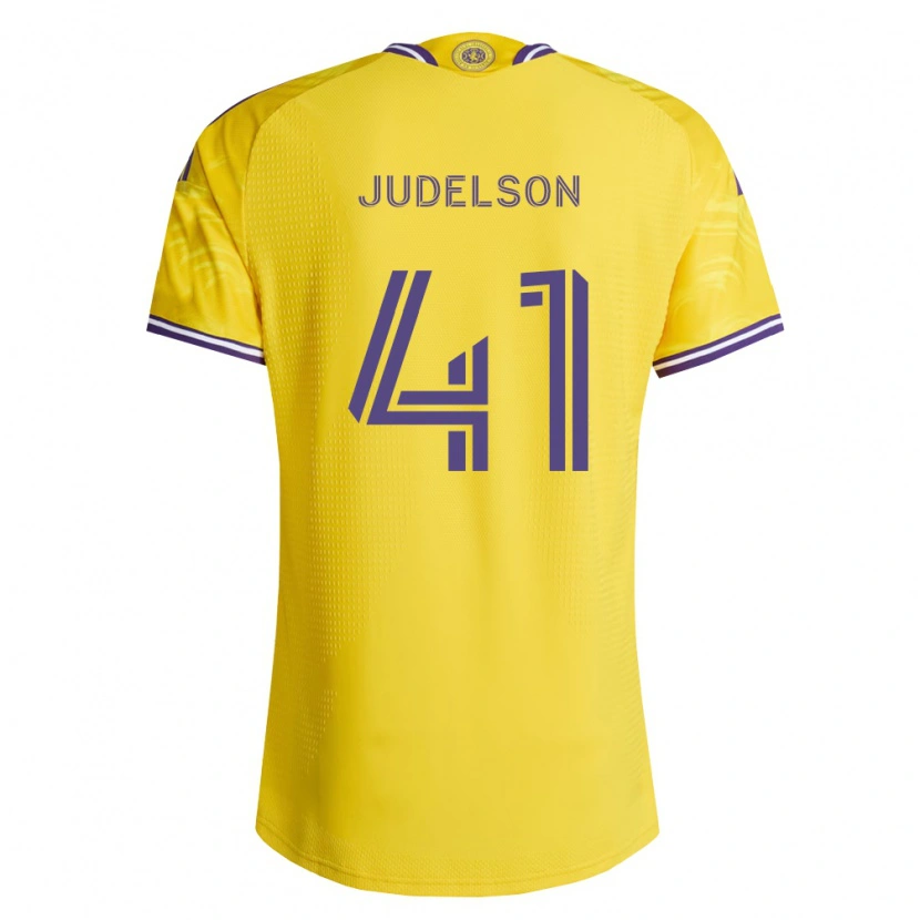 Danxen Enfant Maillot Dylan Judelson #41 Jaune Violet Tenues Extérieur 2026/27 T-Shirt