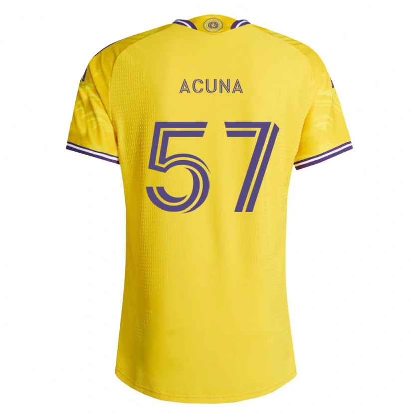 Danxen Enfant Maillot Cristofer Acuña #57 Jaune Violet Tenues Extérieur 2026/27 T-Shirt