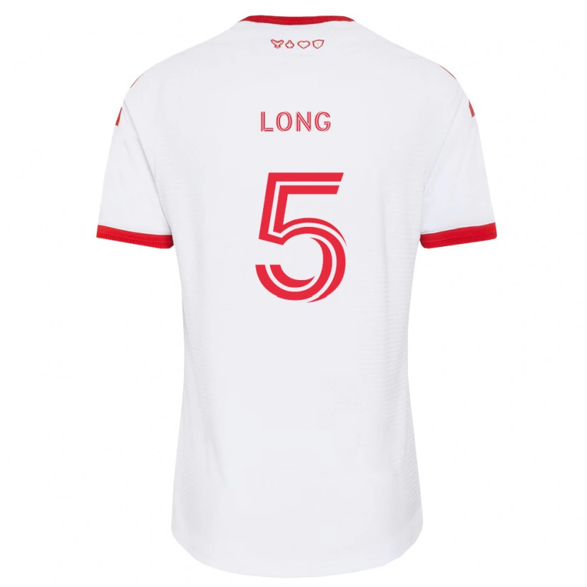 Danxen Enfant Maillot Kevin Long #5 Blanc Rouge Noir Tenues Extérieur 2026/27 T-Shirt