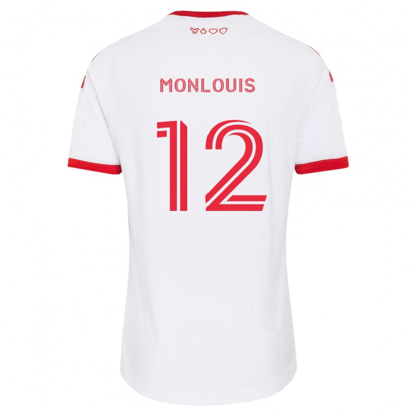 Danxen Enfant Maillot Zane Monlouis #12 Blanc Rouge Noir Tenues Extérieur 2026/27 T-Shirt
