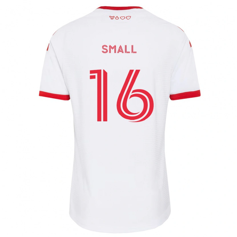 Danxen Enfant Maillot Khaleel Small #16 Blanc Rouge Noir Tenues Extérieur 2026/27 T-Shirt