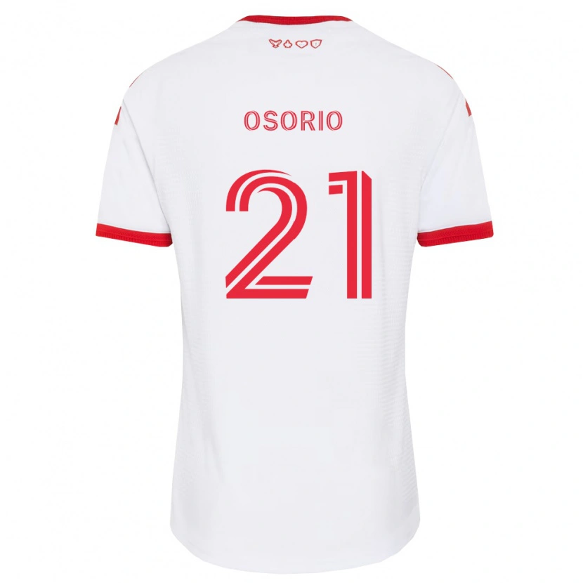 Danxen Enfant Maillot Jonathan Osorio #21 Blanc Rouge Noir Tenues Extérieur 2026/27 T-Shirt