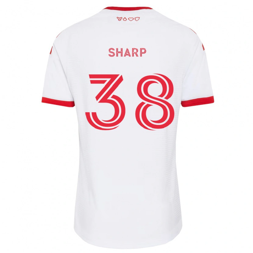 Danxen Enfant Maillot Charlie Sharp #38 Blanc Rouge Noir Tenues Extérieur 2026/27 T-Shirt