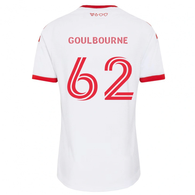 Danxen Enfant Maillot Rohan Goulbourne #62 Blanc Rouge Noir Tenues Extérieur 2026/27 T-Shirt