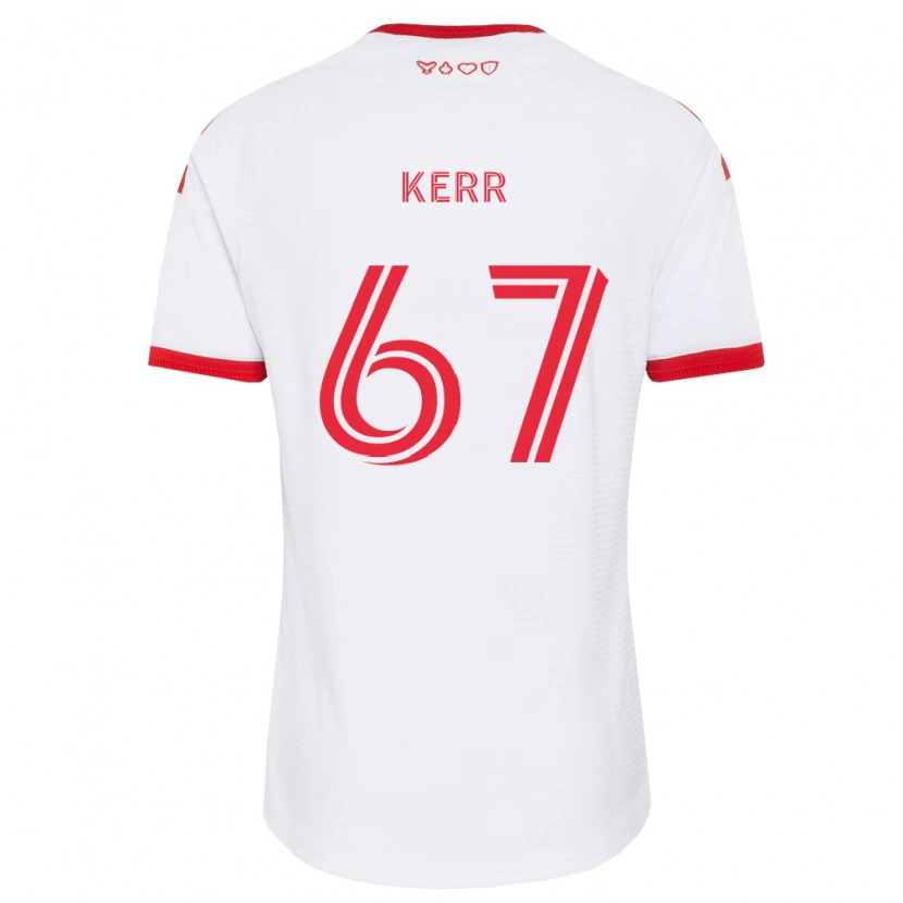 Danxen Enfant Maillot Kervon Kerr #67 Blanc Rouge Noir Tenues Extérieur 2026/27 T-Shirt