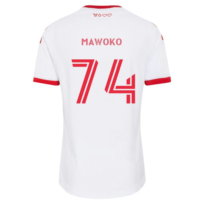 Danxen Enfant Maillot Kundai Mawoko #74 Blanc Rouge Noir Tenues Extérieur 2026/27 T-Shirt