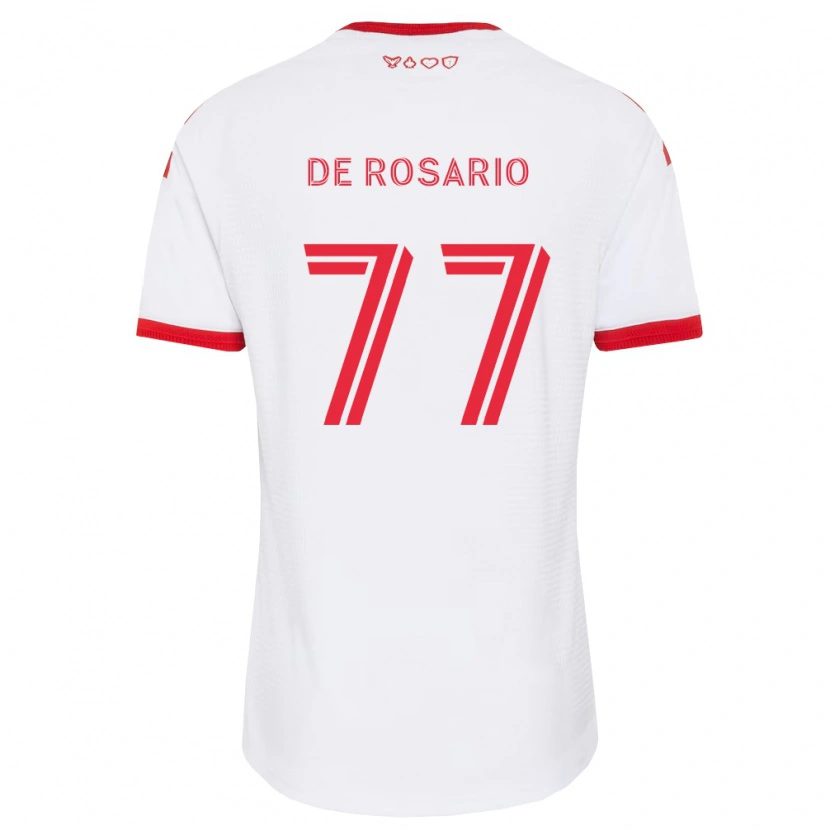 Danxen Enfant Maillot Adisa De Rosario #77 Blanc Rouge Noir Tenues Extérieur 2026/27 T-Shirt