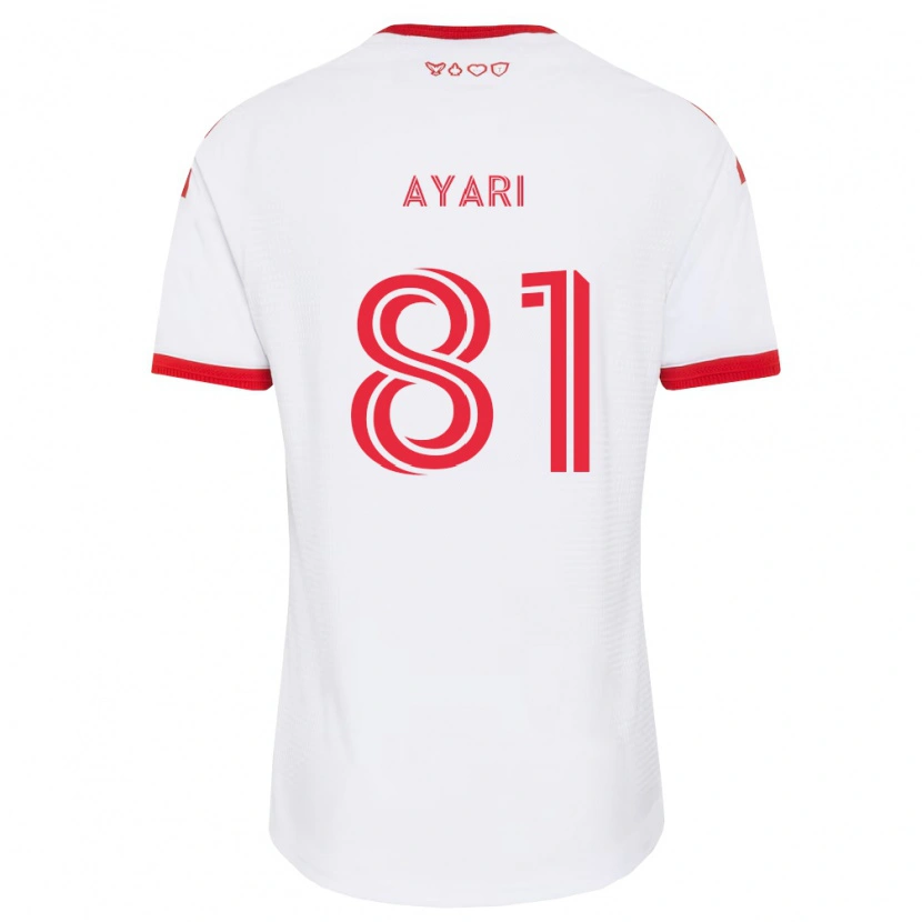Danxen Enfant Maillot Hassan Ayari #81 Blanc Rouge Noir Tenues Extérieur 2026/27 T-Shirt