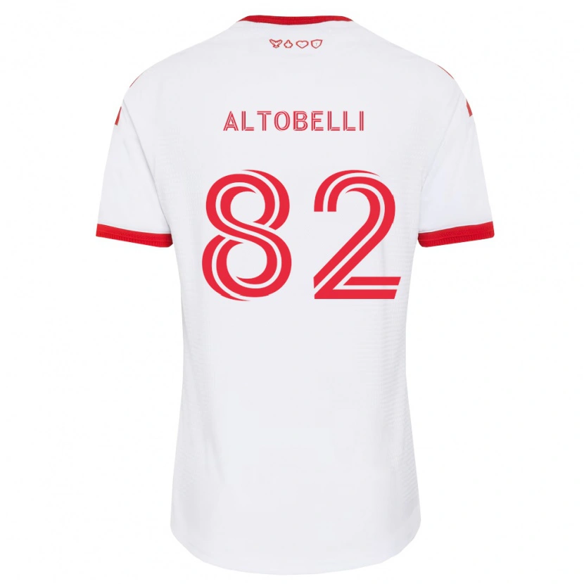 Danxen Enfant Maillot Julian Altobelli #82 Blanc Rouge Noir Tenues Extérieur 2026/27 T-Shirt