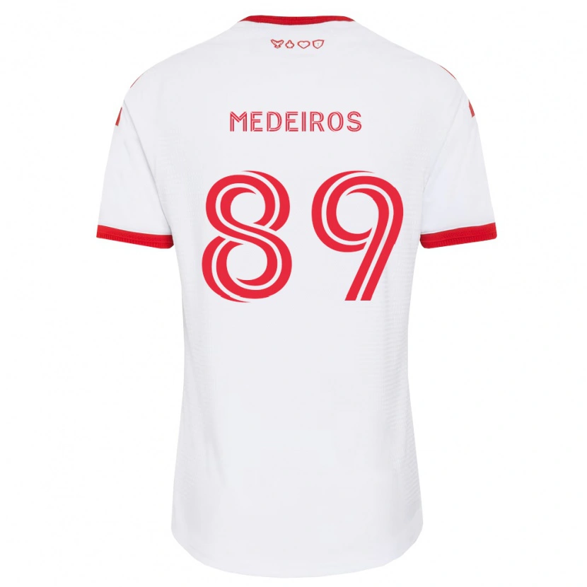 Danxen Enfant Maillot Matthew Medeiros #89 Blanc Rouge Noir Tenues Extérieur 2026/27 T-Shirt