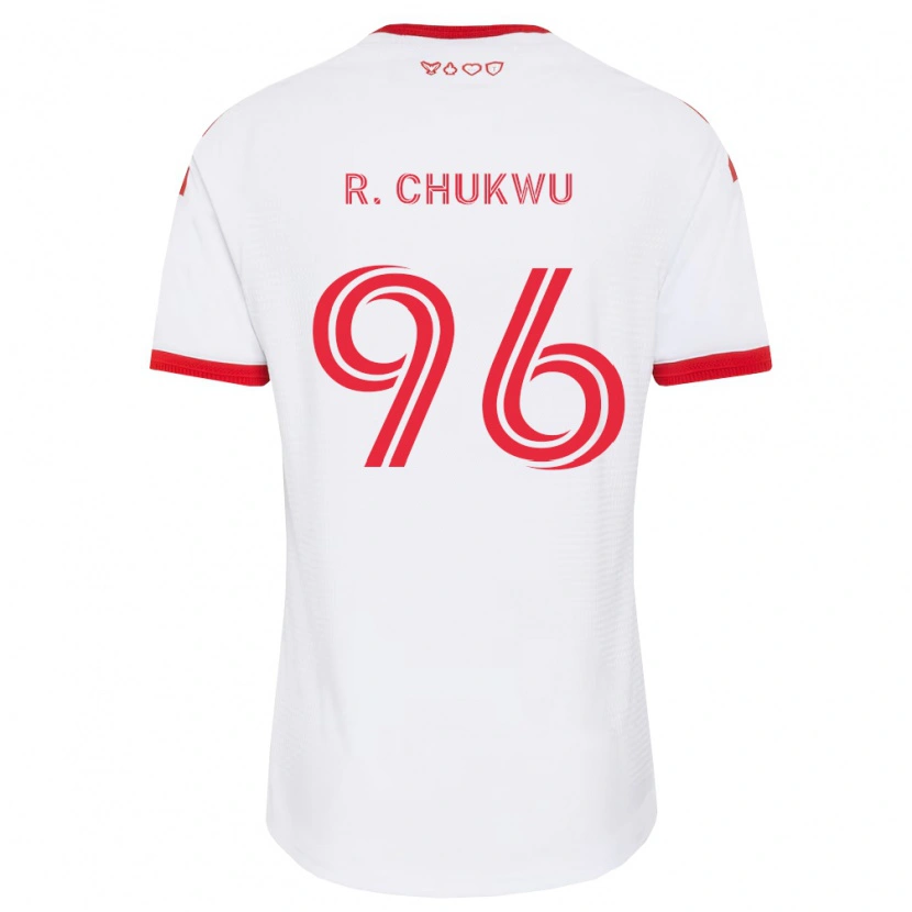Danxen Enfant Maillot Richard Chukwu #96 Blanc Rouge Noir Tenues Extérieur 2026/27 T-Shirt