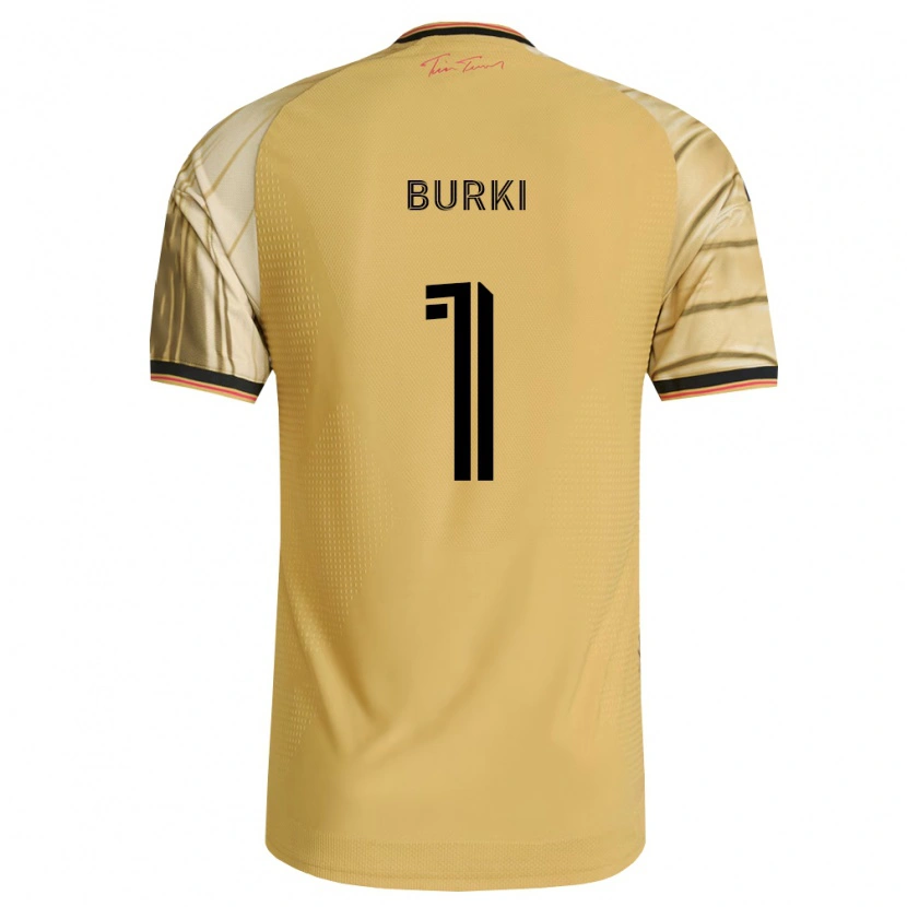 Danxen Enfant Maillot Roman Bürki #1 Brun Jaune Noir Tenues Extérieur 2026/27 T-Shirt