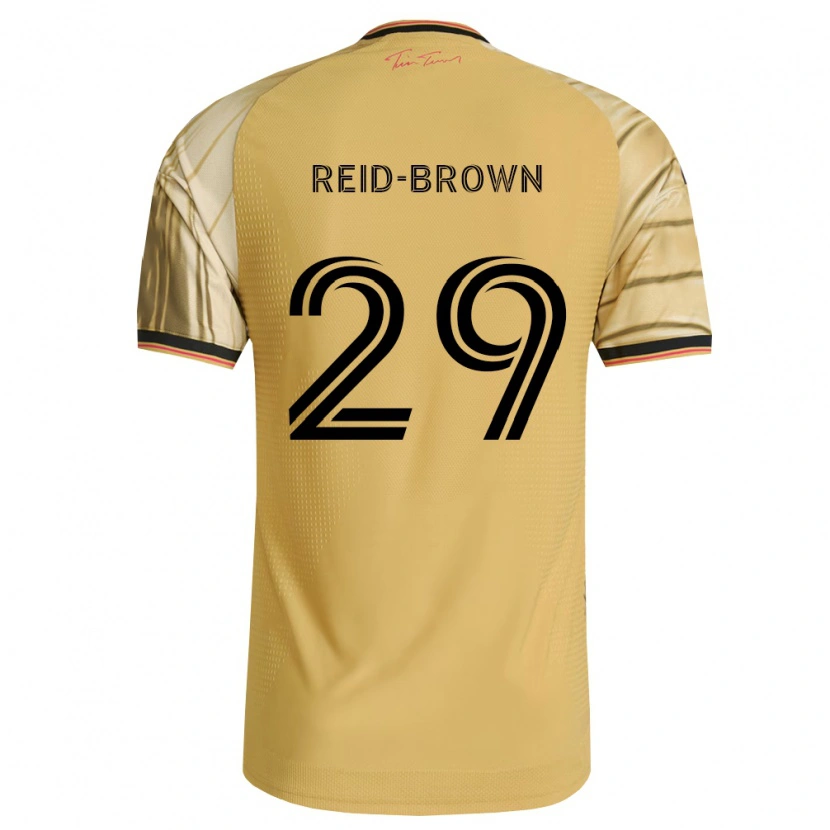 Danxen Enfant Maillot Tahir Reid-Brown #29 Brun Jaune Noir Tenues Extérieur 2026/27 T-Shirt