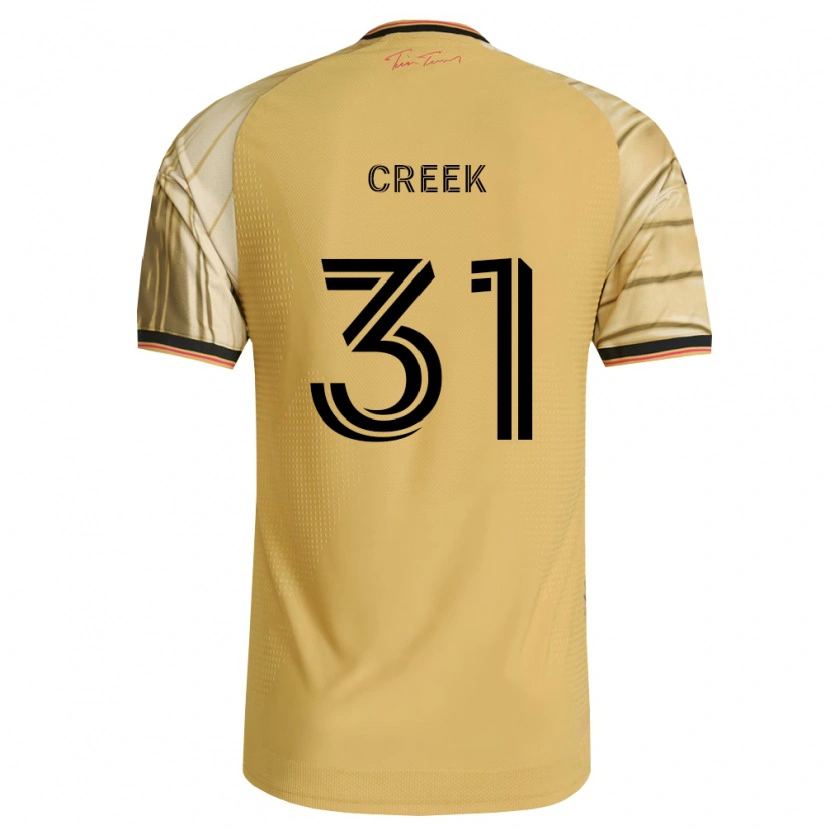 Danxen Enfant Maillot Michael Creek #31 Brun Jaune Noir Tenues Extérieur 2026/27 T-Shirt