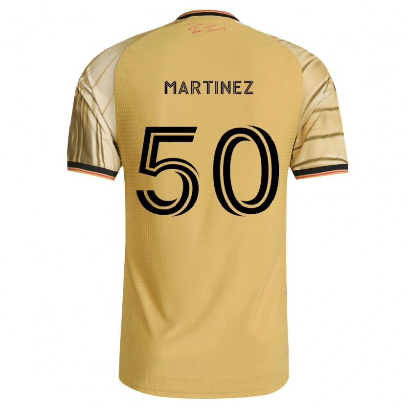 Danxen Enfant Maillot Nate Martinez #50 Brun Jaune Noir Tenues Extérieur 2026/27 T-Shirt
