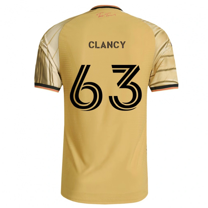 Danxen Enfant Maillot Trip Clancy #63 Brun Jaune Noir Tenues Extérieur 2026/27 T-Shirt