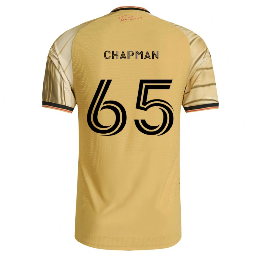 Danxen Enfant Maillot Owen Chapman #65 Brun Jaune Noir Tenues Extérieur 2026/27 T-Shirt