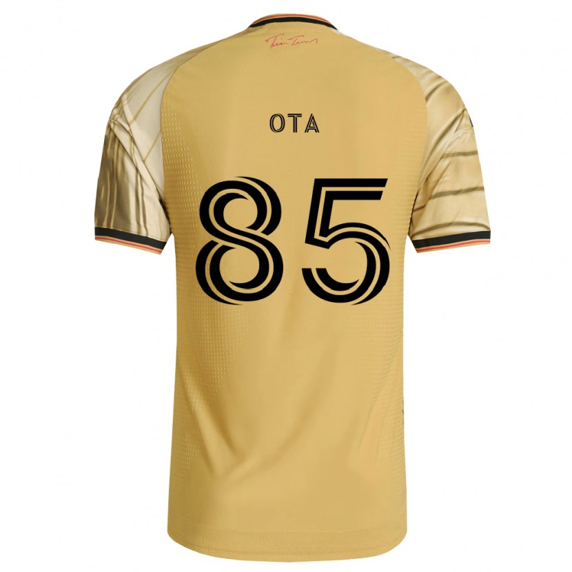 Danxen Enfant Maillot Yuichiro Ota #85 Brun Jaune Noir Tenues Extérieur 2026/27 T-Shirt