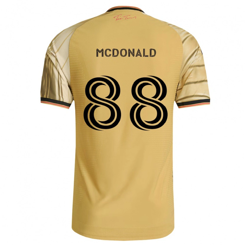 Danxen Enfant Maillot Patrick Mcdonald #88 Brun Jaune Noir Tenues Extérieur 2026/27 T-Shirt