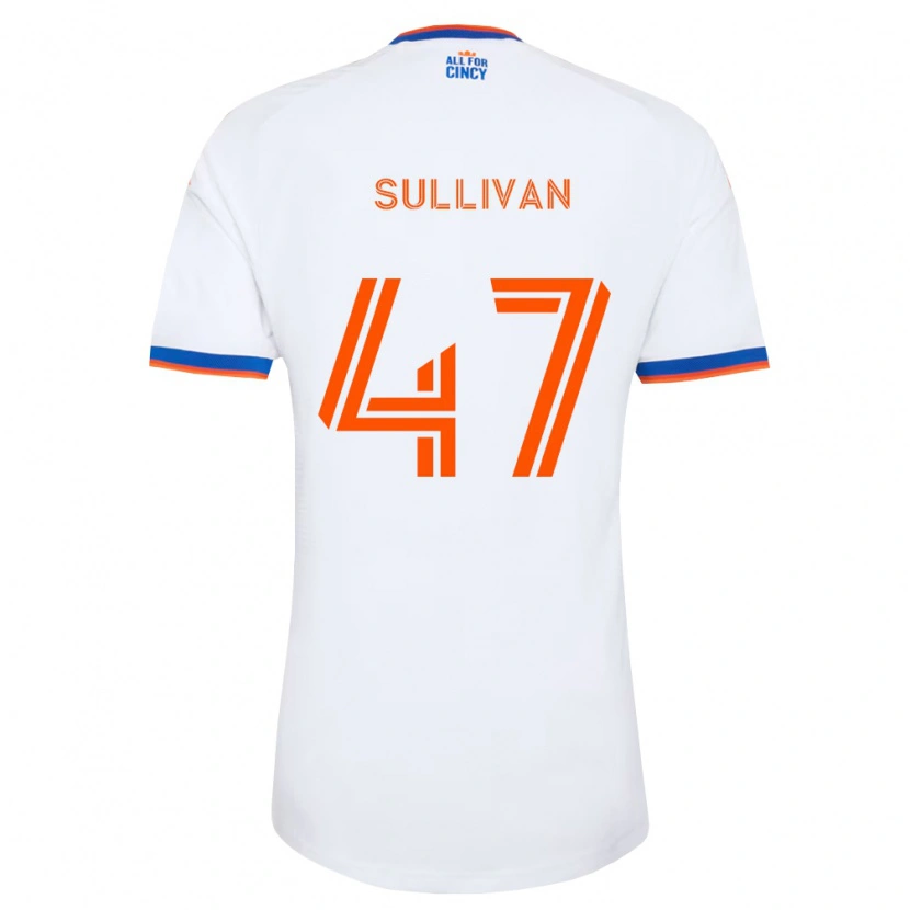 Danxen Enfant Maillot Michael Sullivan #47 Blanc Bleu Marine Orange Tenues Extérieur 2026/27 T-Shirt