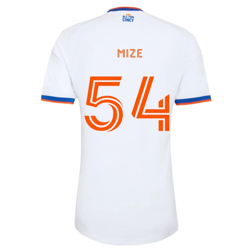 Danxen Enfant Maillot Jack Mize #54 Blanc Bleu Marine Orange Tenues Extérieur 2026/27 T-Shirt