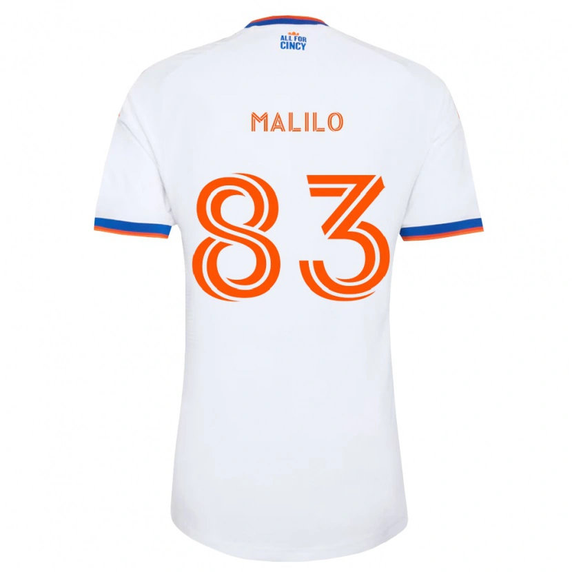 Danxen Enfant Maillot Chance Malilo #83 Blanc Bleu Marine Orange Tenues Extérieur 2026/27 T-Shirt