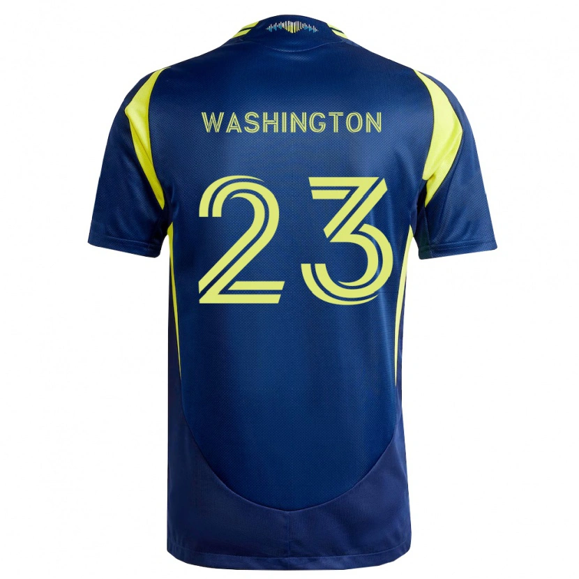 Danxen Enfant Maillot Taylor Washington #23 Jaune Bleu Marine Tenues Extérieur 2026/27 T-Shirt