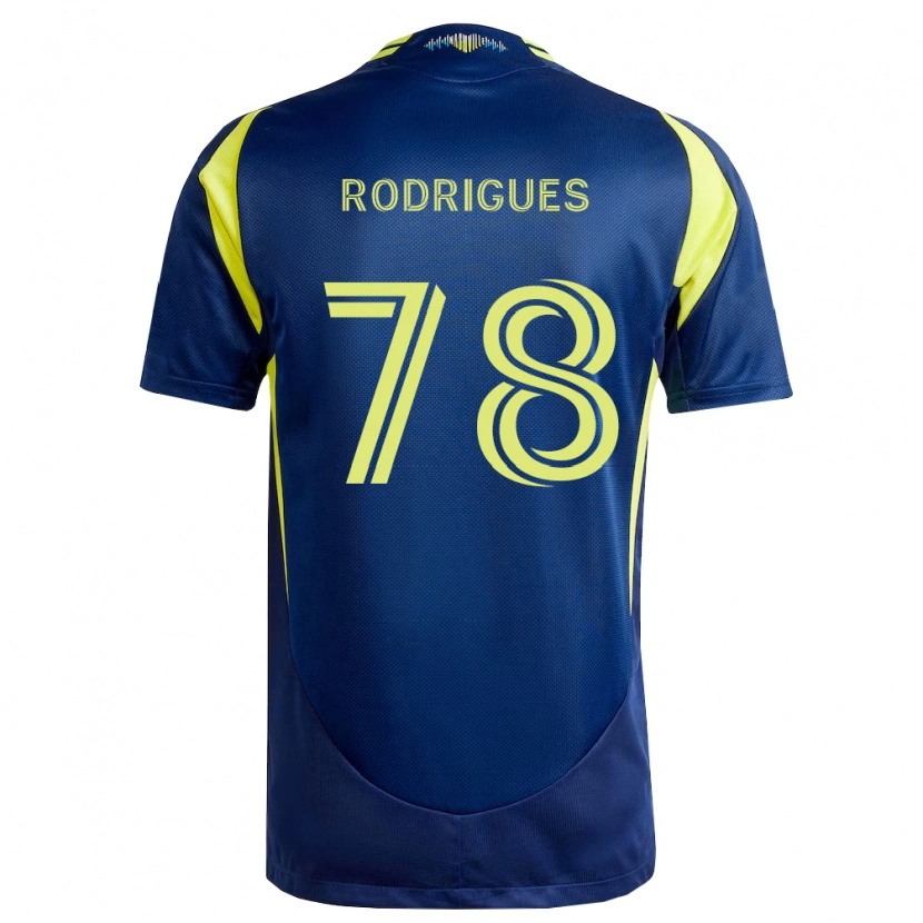 Danxen Enfant Maillot Giuliano Rodrigues #78 Jaune Bleu Marine Tenues Extérieur 2026/27 T-Shirt