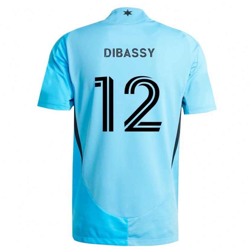 Danxen Enfant Maillot Bakaye Dibassy #12 Bleu Clair Noir Tenues Extérieur 2026/27 T-Shirt