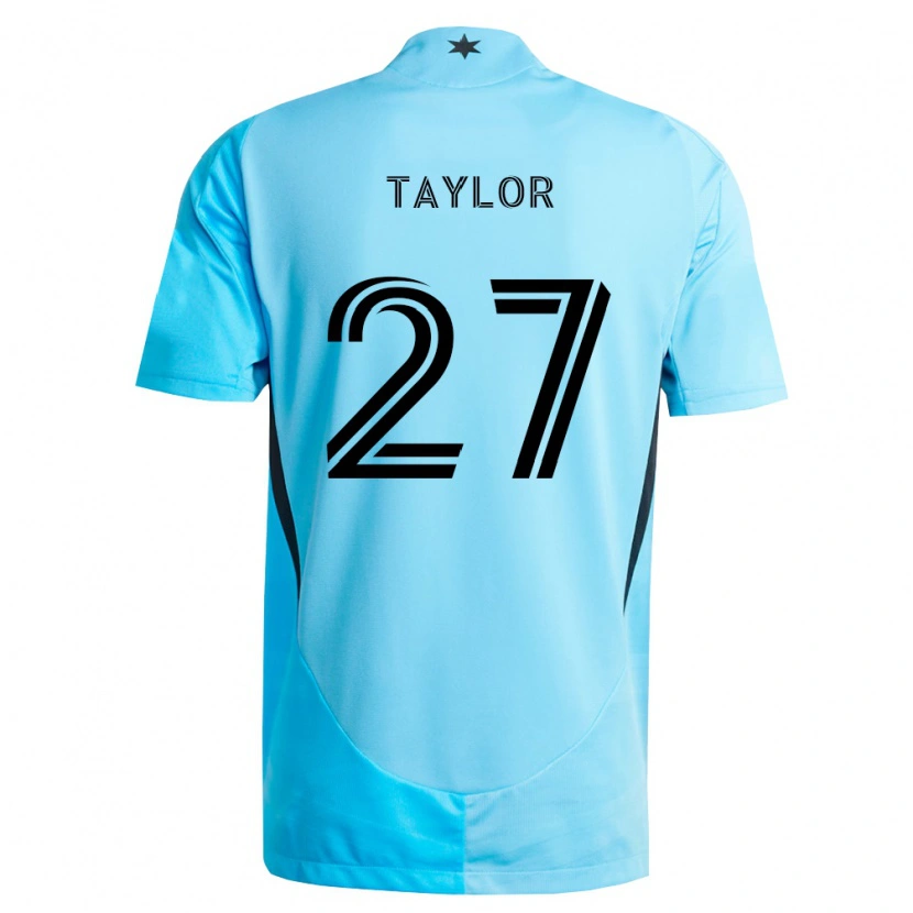Danxen Enfant Maillot D.j. Taylor #27 Bleu Clair Noir Tenues Extérieur 2026/27 T-Shirt