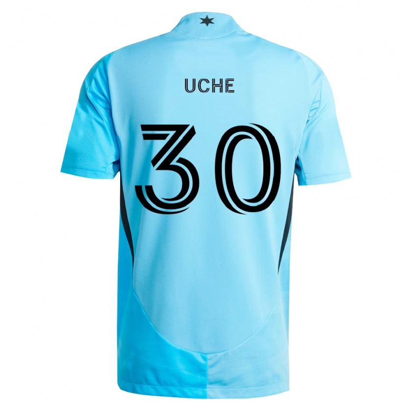 Danxen Enfant Maillot Cc Uche #30 Bleu Clair Noir Tenues Extérieur 2026/27 T-Shirt