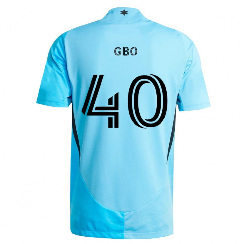 Danxen Enfant Maillot Cedrik Gbo #40 Bleu Clair Noir Tenues Extérieur 2026/27 T-Shirt