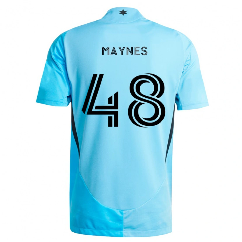 Danxen Enfant Maillot William Maynes #48 Bleu Clair Noir Tenues Extérieur 2026/27 T-Shirt