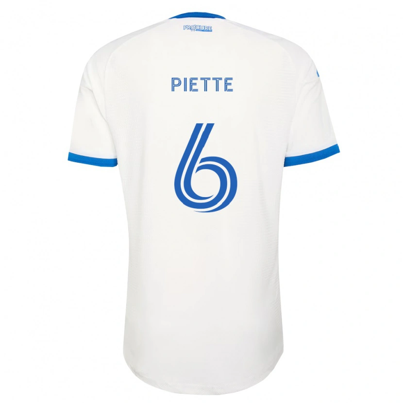 Danxen Enfant Maillot Samuel Piette #6 Bleu Ciel Blanc Tenues Extérieur 2026/27 T-Shirt