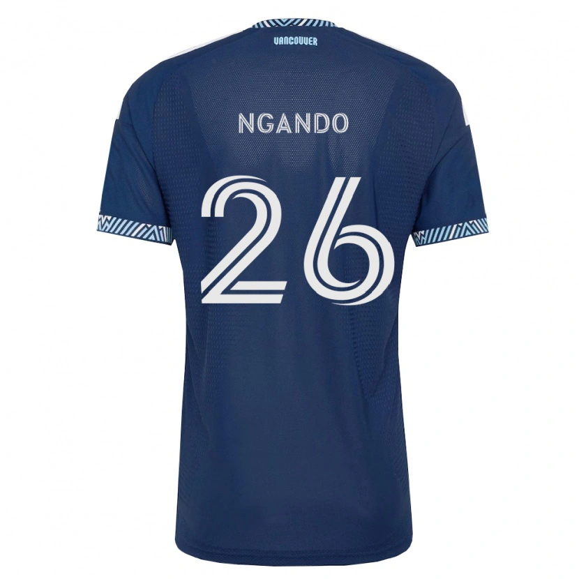 Danxen Enfant Maillot J.c. Ngando #26 Bleu Foncé Blanc Tenues Extérieur 2026/27 T-Shirt