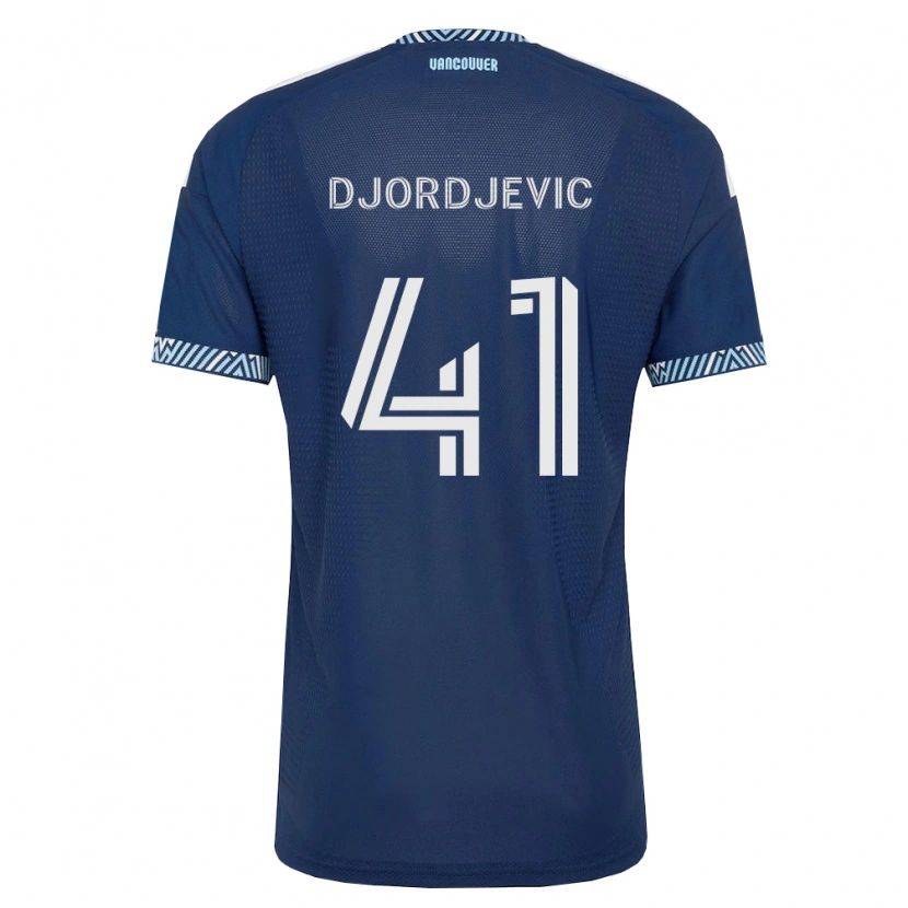 Danxen Enfant Maillot Nikola Djordjevic #41 Bleu Foncé Blanc Tenues Extérieur 2026/27 T-Shirt