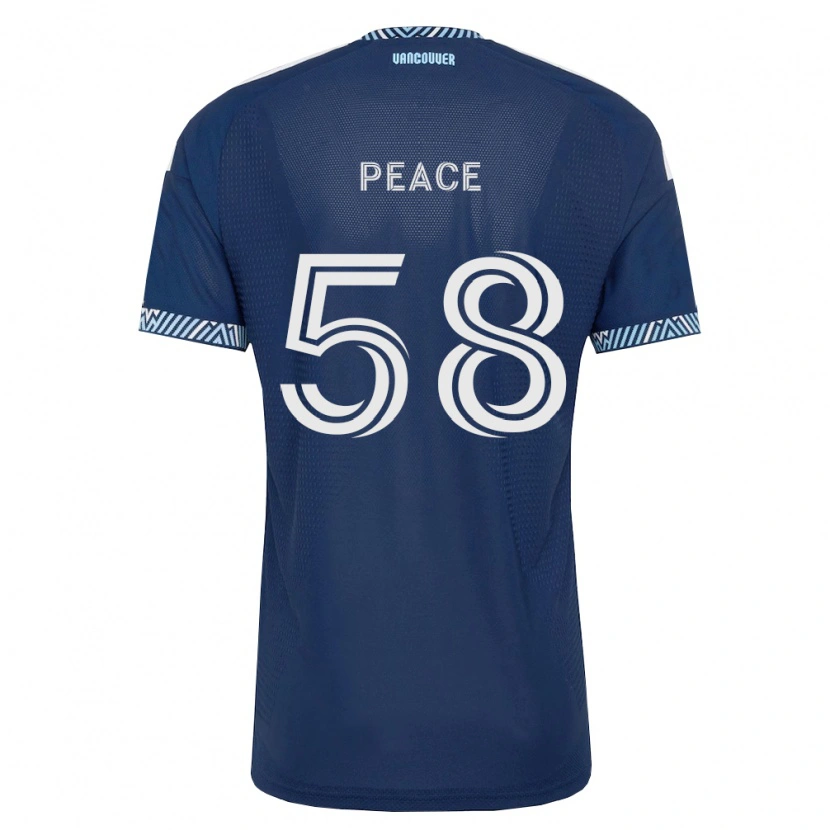 Danxen Enfant Maillot Jesse Peace #58 Bleu Foncé Blanc Tenues Extérieur 2026/27 T-Shirt
