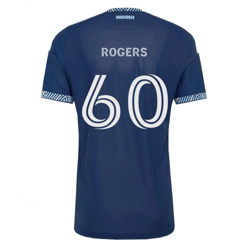 Danxen Enfant Maillot Sam Rogers #60 Bleu Foncé Blanc Tenues Extérieur 2026/27 T-Shirt