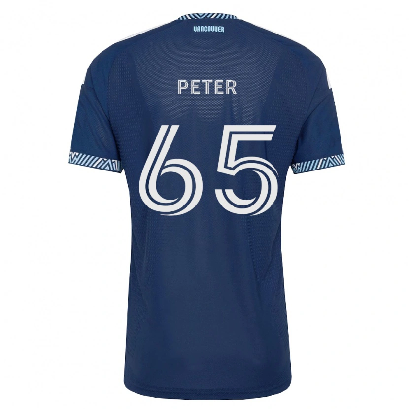 Danxen Enfant Maillot Anyole Peter #65 Bleu Foncé Blanc Tenues Extérieur 2026/27 T-Shirt