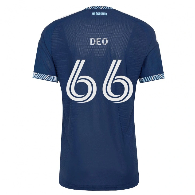 Danxen Enfant Maillot Sahil Deo #66 Bleu Foncé Blanc Tenues Extérieur 2026/27 T-Shirt