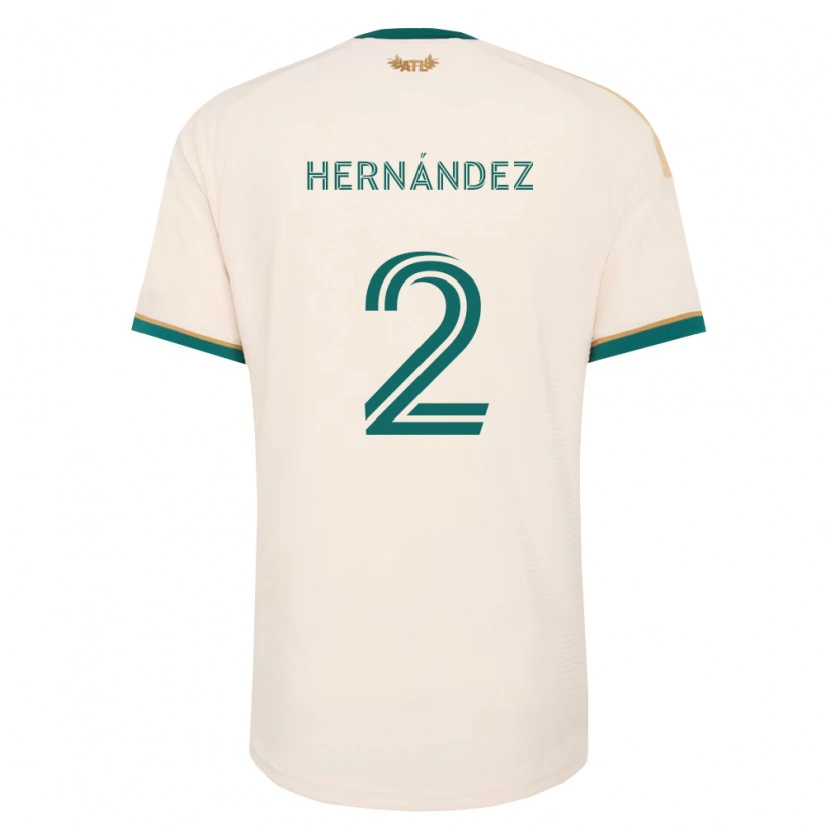 Danxen Enfant Maillot Ronald Hernández #2 Vert Champagne Tenues Extérieur 2026/27 T-Shirt